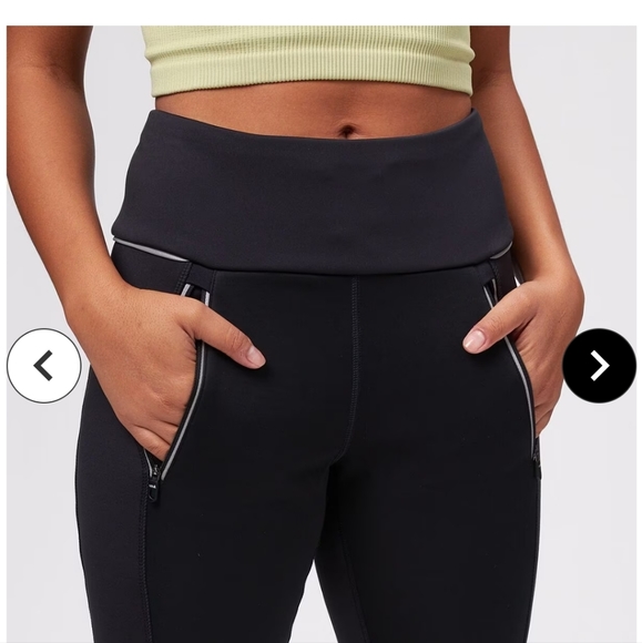 Lole 'Hurry Up' water repellent warm leggings fleece lined in navy medium - Picture 5 of 14